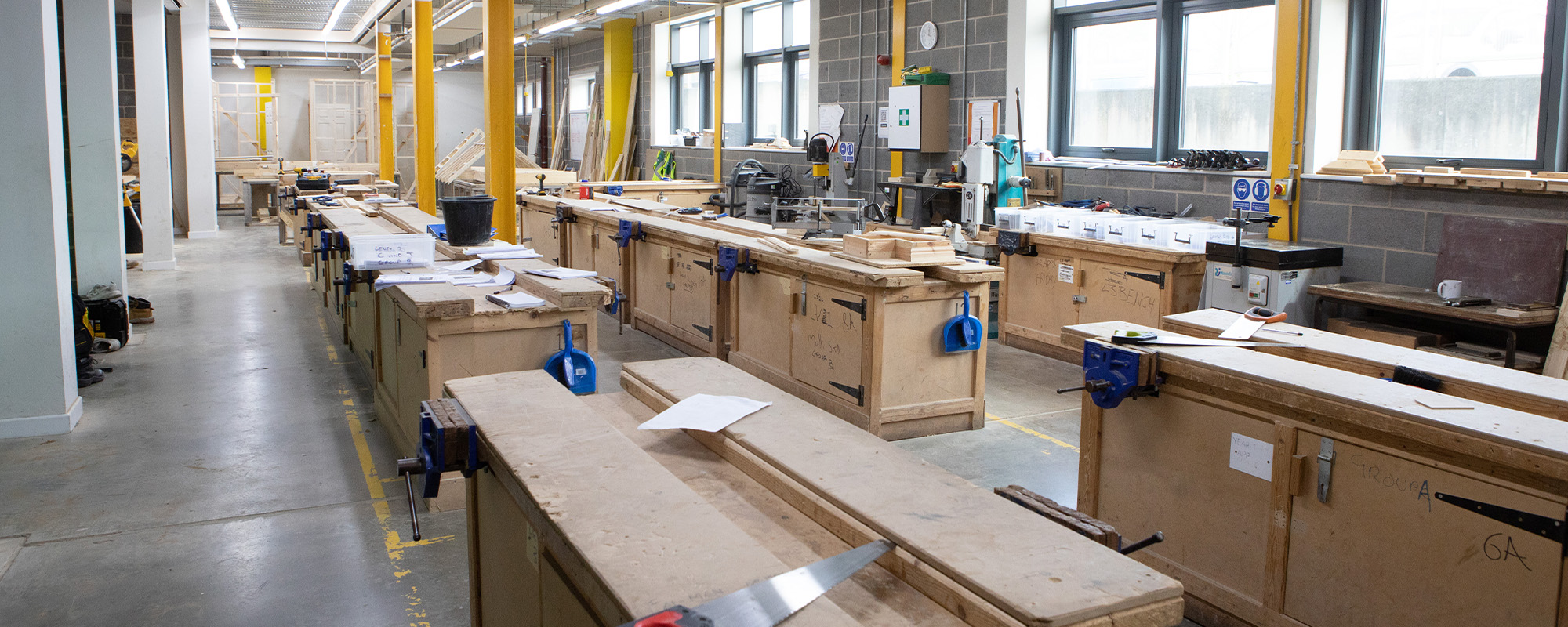 Photo of the joinery workshop