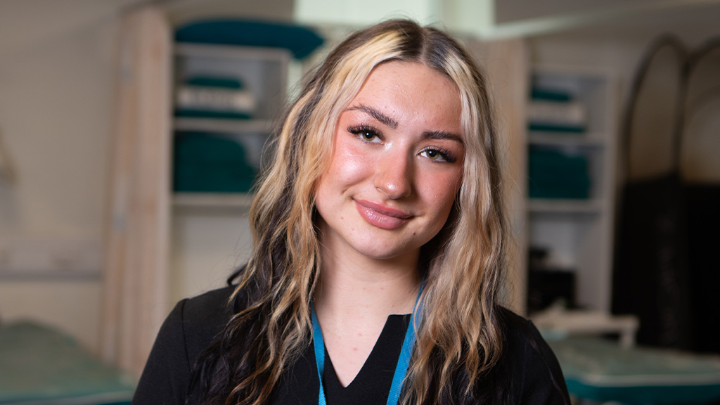 Photo of hair and Beauty student Codie