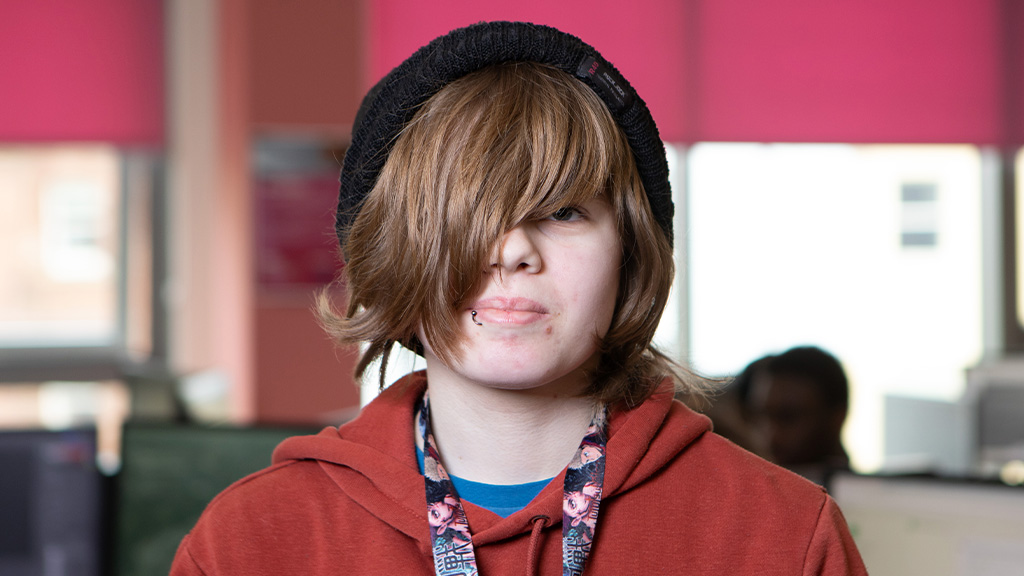 Photo of digital industries student Ethan