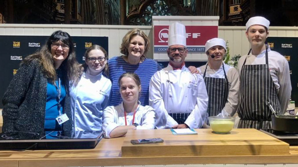 Students at the Eat Out Festival