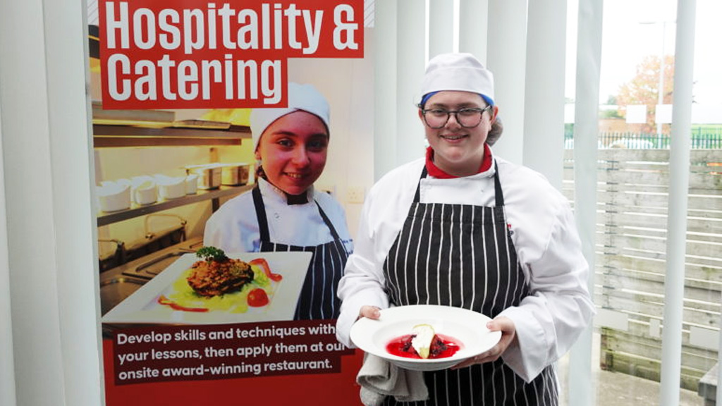 Hospitality and catering student